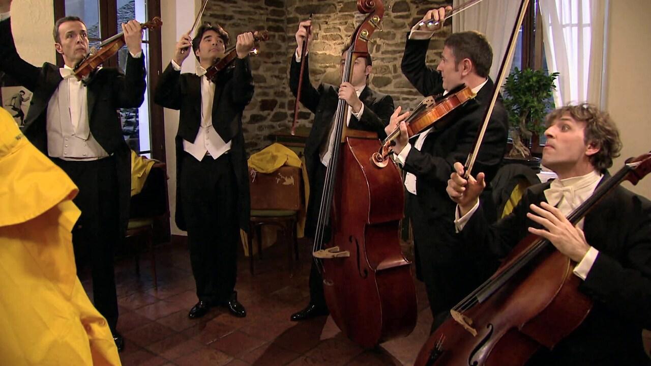 The Quintetto Bislacco playing in Soazza