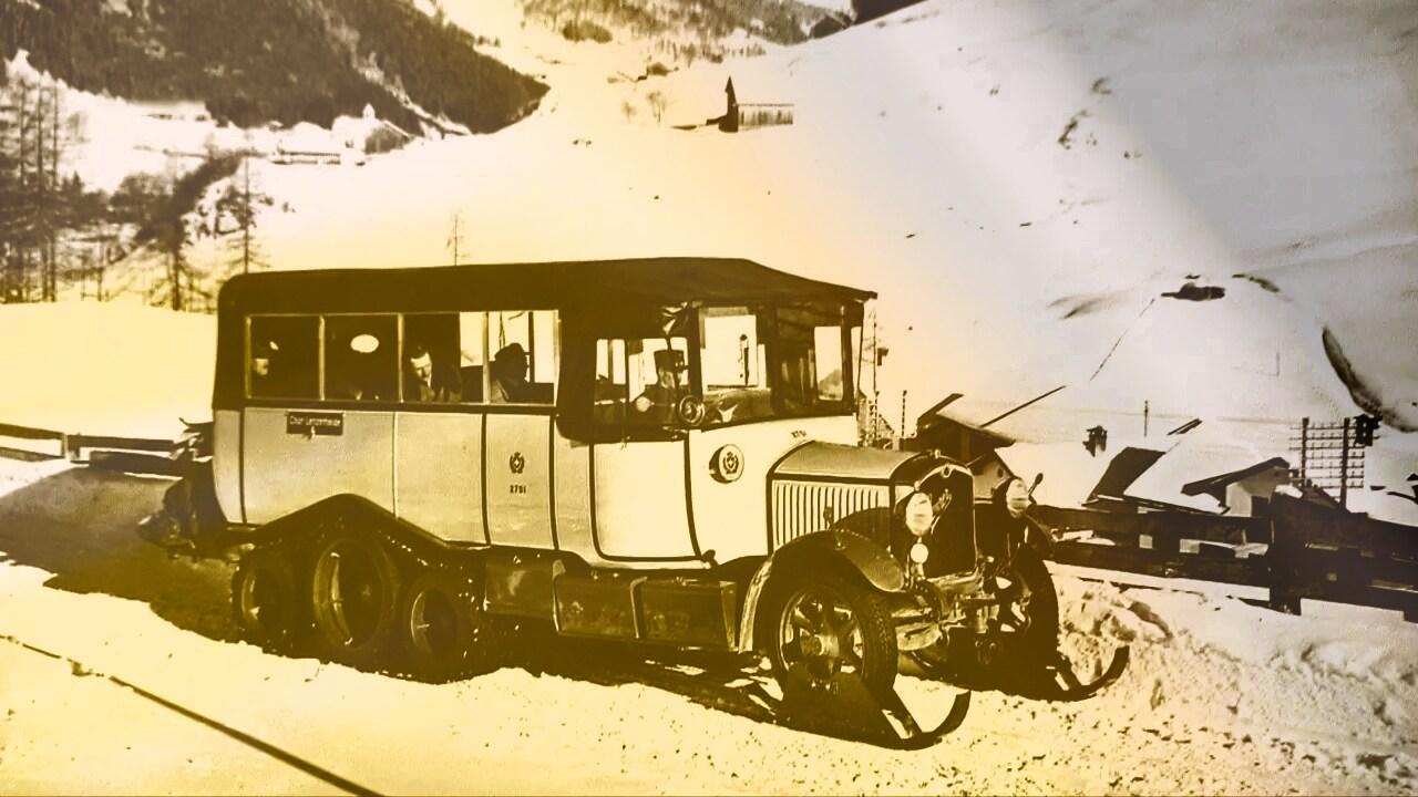 Ein Fest mit dunklen Wolken - 100 Jahre Postauto in Graubünden